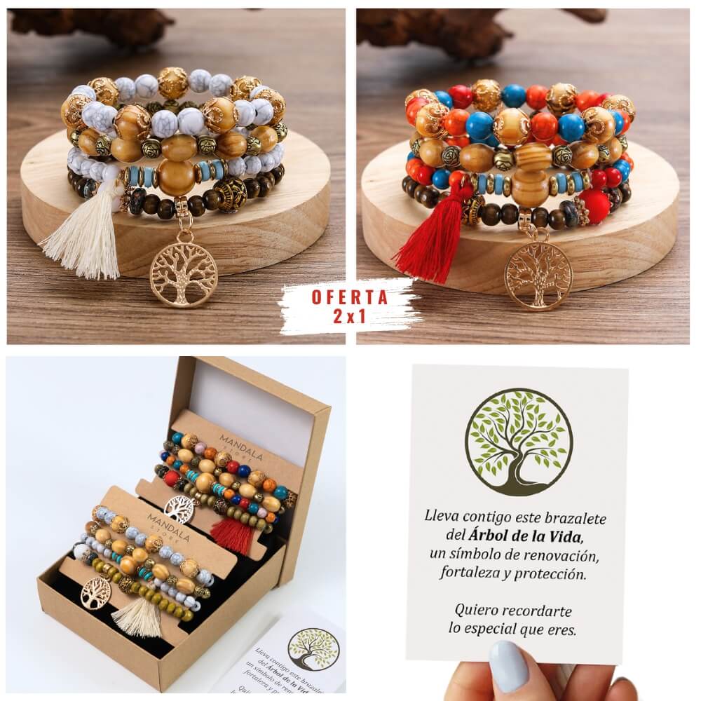 Pack de 2 Brazaletes RAÍCES DE VIDA